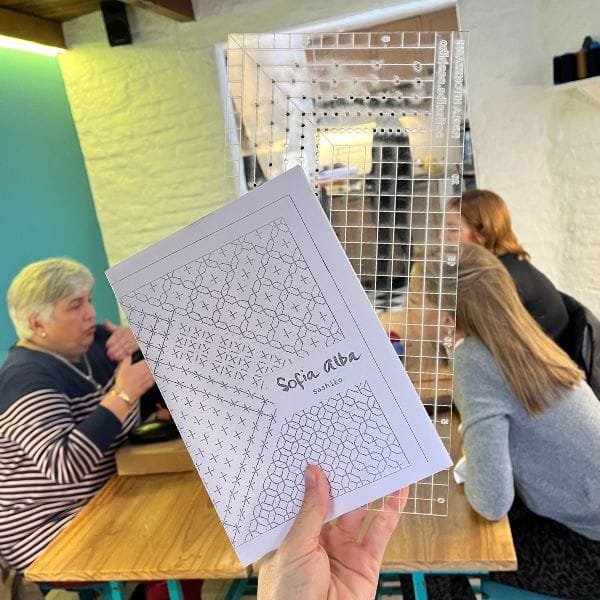 Regla Hitomezashi - Bordado Sashiko 3 Regla Hitomezashi - Bordado Sashiko - Imagen 3