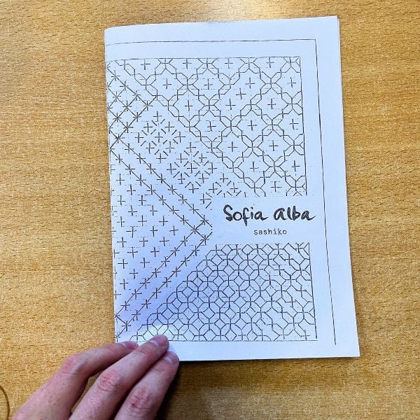 Regla Hitomezashi - Bordado Sashiko 2 Regla Hitomezashi - Bordado Sashiko - Imagen 2