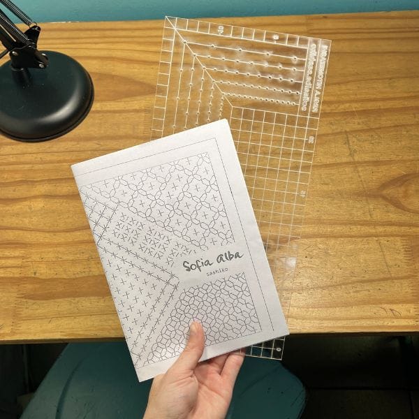 Regla Hitomezashi - Bordado Sashiko 1 Regla Hitomezashi - Bordado Sashiko