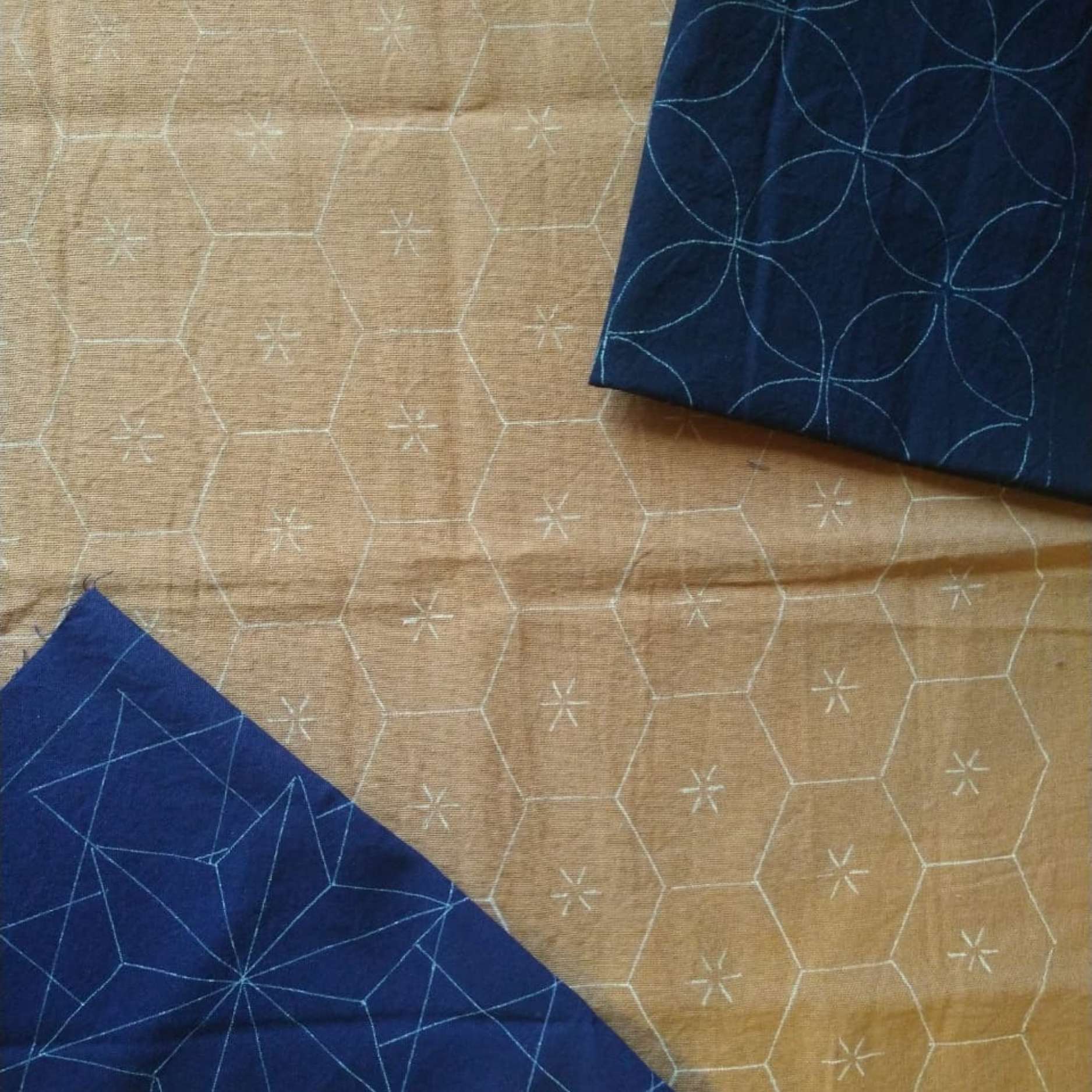 Telas marcadas para Sashiko 1 Telas marcadas para Sashiko